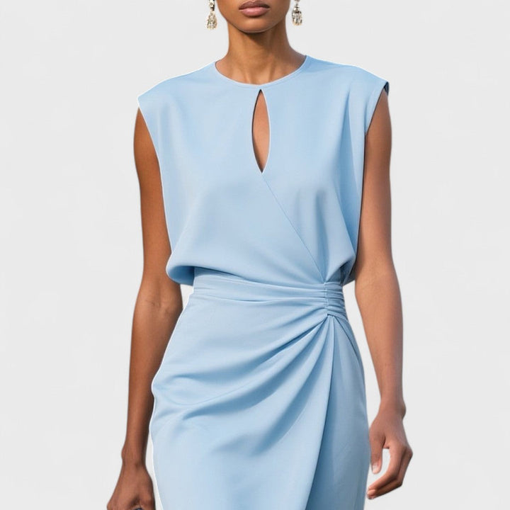 Aurélia | Robe midi drapée élégante