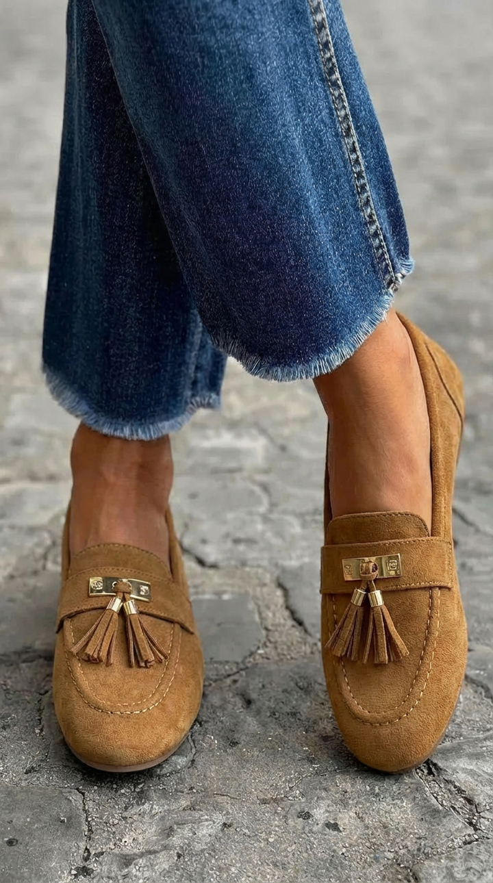 Racheli™ | Mocassin à franges en daim classique