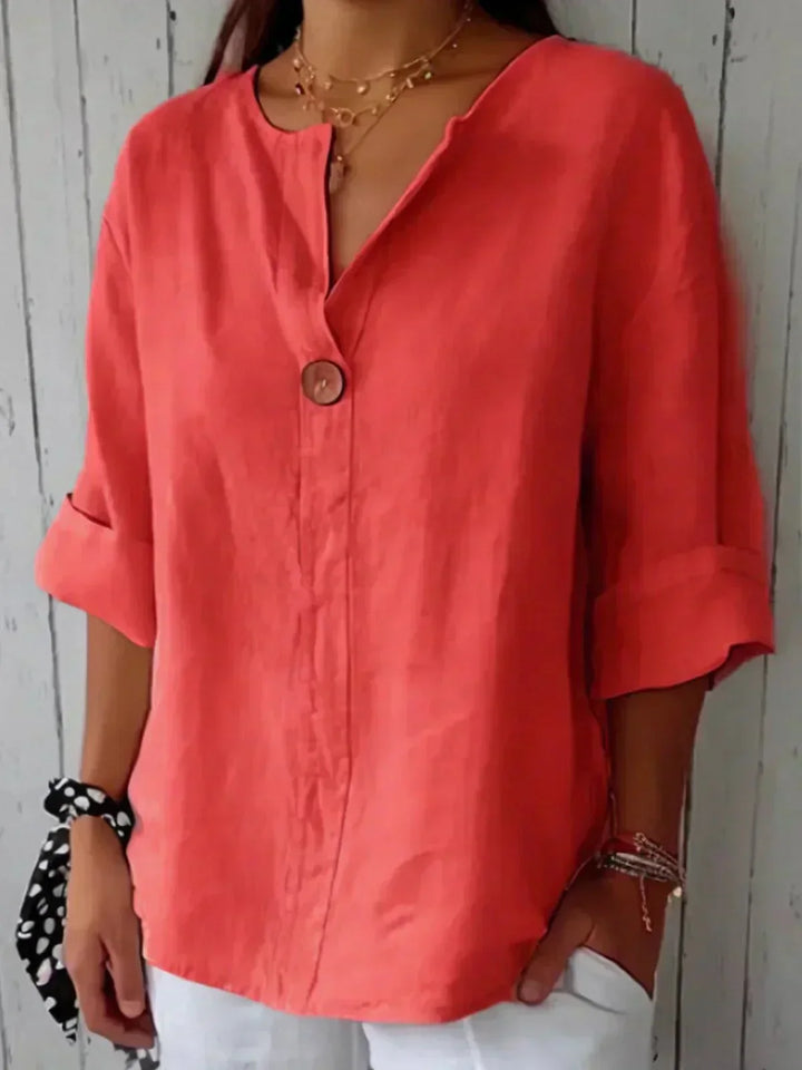 Zamma | Haut V-Neck Détendu