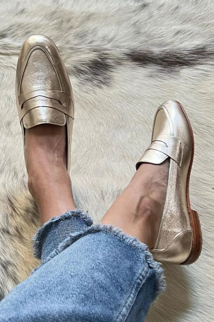 Naimah™ | Mocassin Métallique Scintillant
