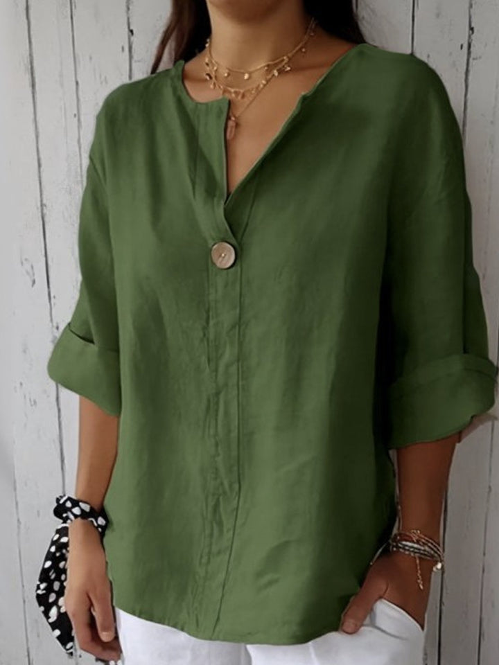 Zamma | Haut V-Neck Détendu