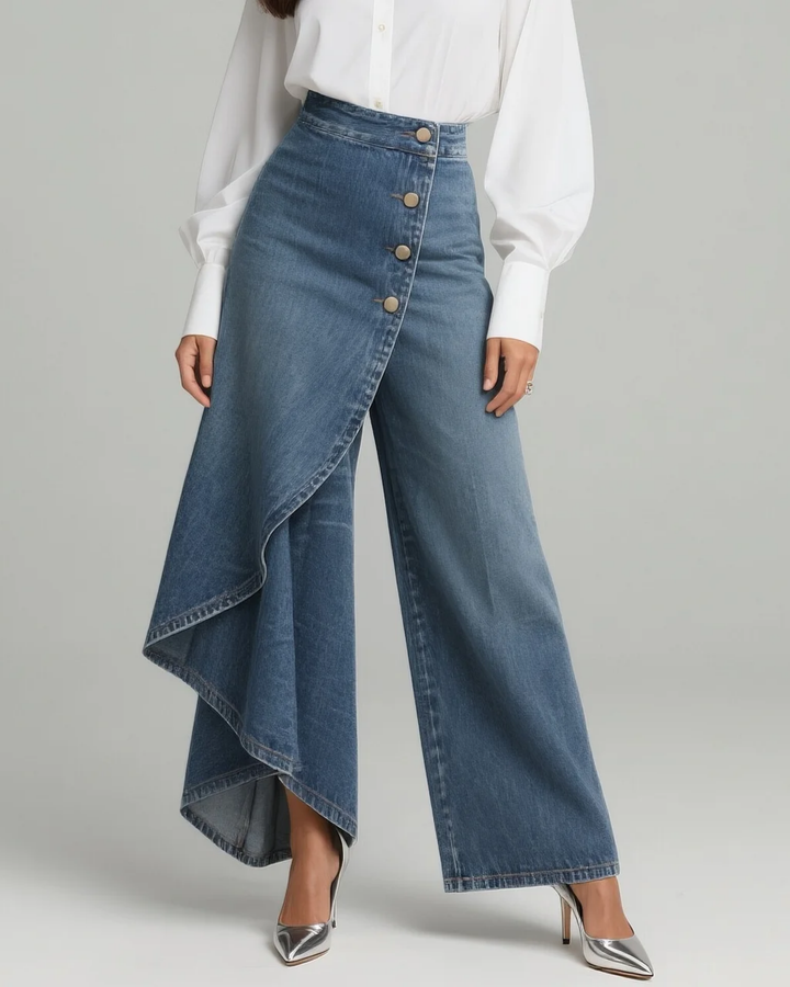 Audrey | Pantalons en Denim Ajustés