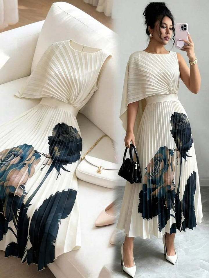 Celeste | Robe Midi Plissée