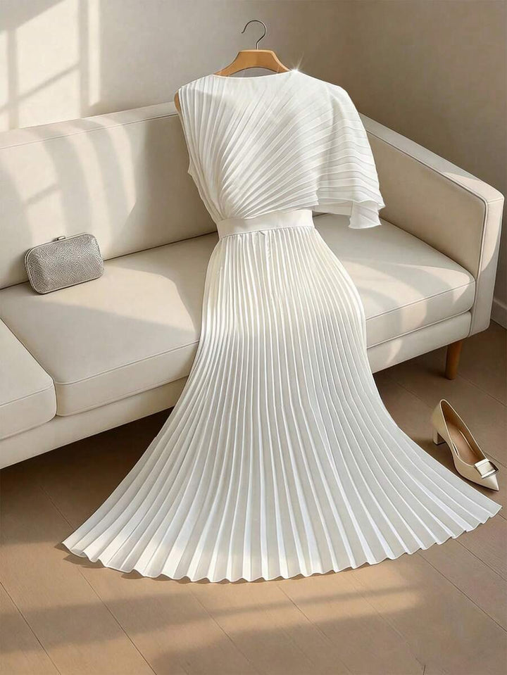 Celeste | Robe Midi Plissée