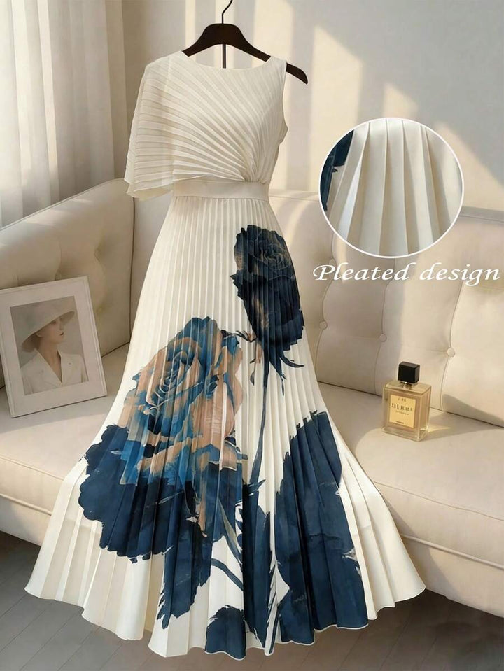 Celeste | Robe Midi Plissée