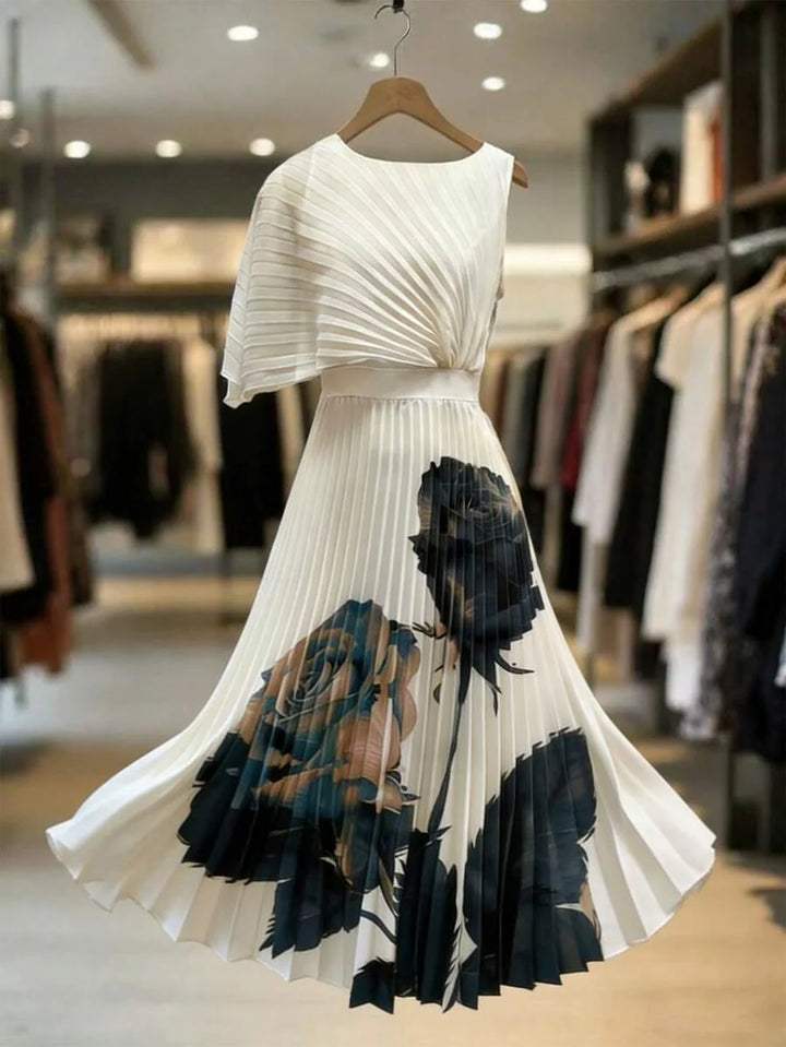 Celeste | Robe Midi Plissée