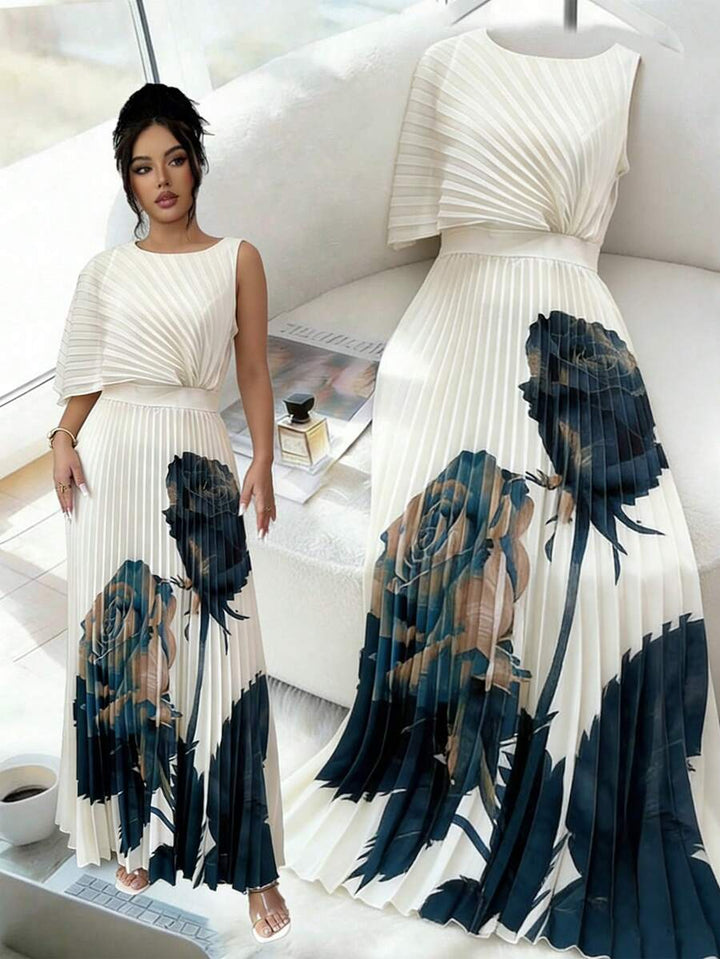 Celeste | Robe Midi Plissée