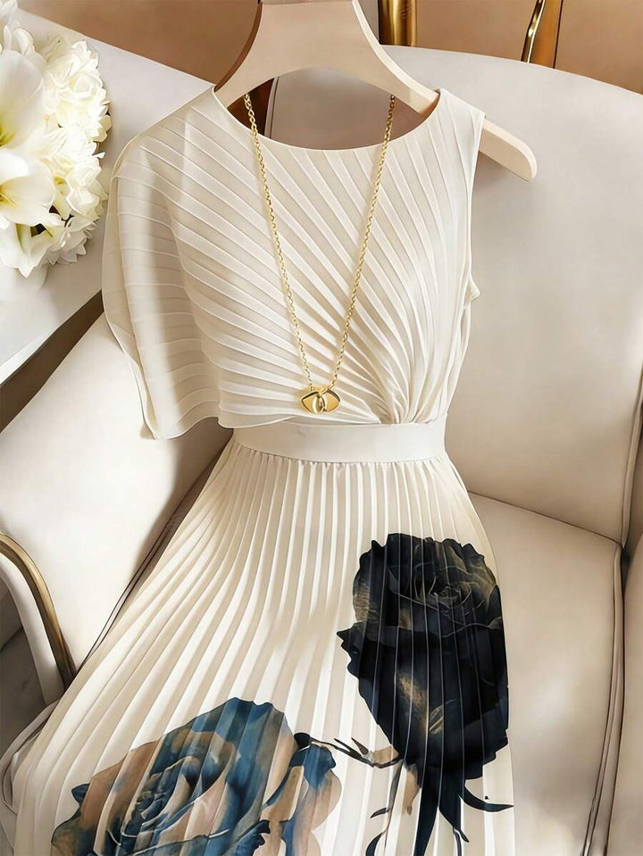 Celeste | Robe Midi Plissée