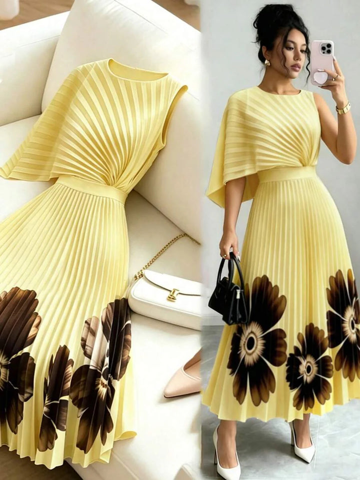 Celeste | Robe Midi Plissée