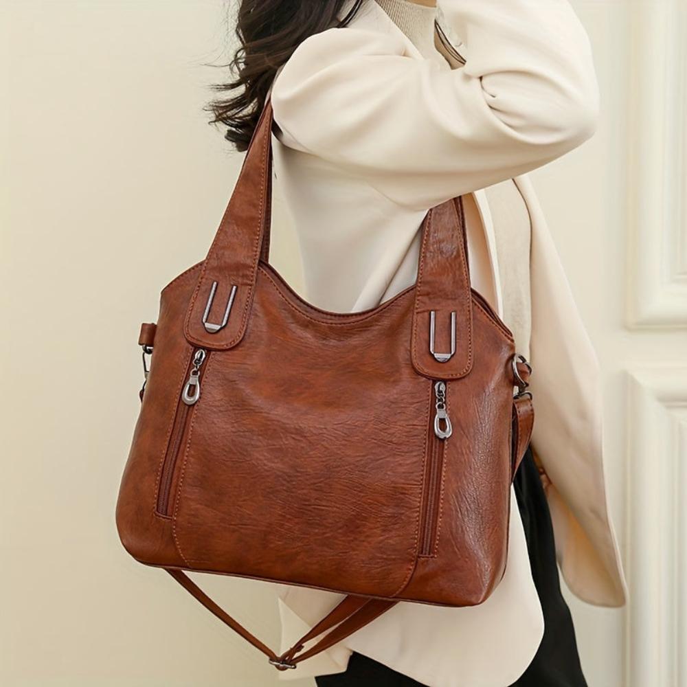 Emma | Élégance intemporelle — Sac à bandoulière en cuir vintage