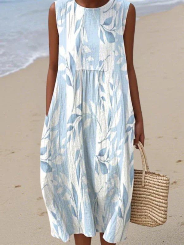 Sienna™ | Midi Robe Évoquant les Feuilles