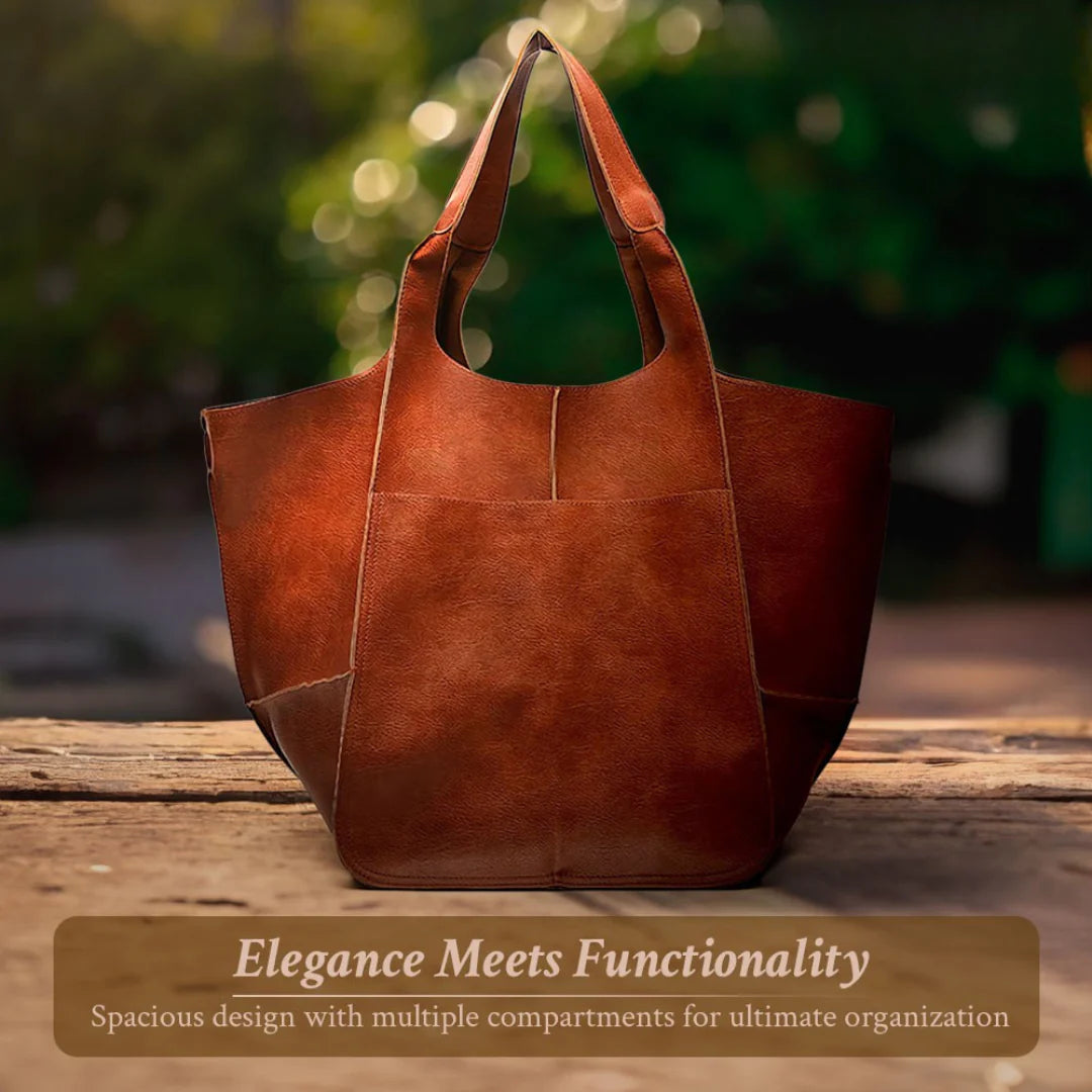 Laura | Sac en cuir spacieux - Tout ce dont vous avez besoin, sans le superflu