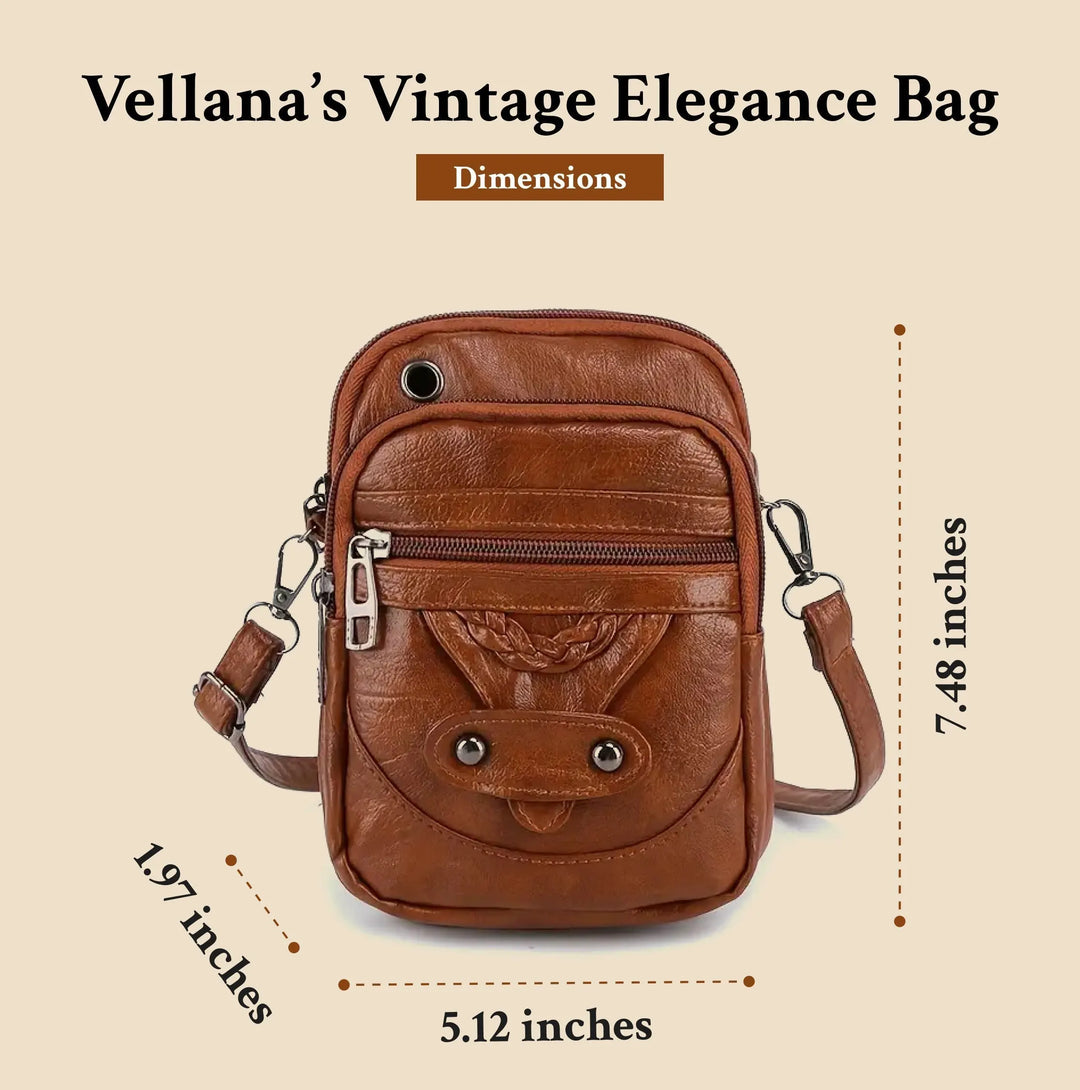 Vellana | Élégant et durable — Sac à bandoulière en cuir vintage