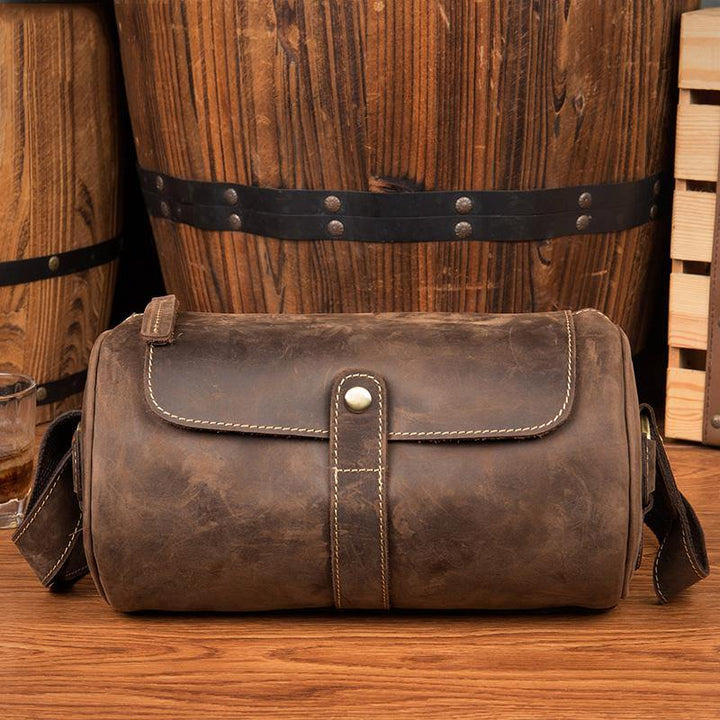 Elara | Sac à bandoulière en cuir marron - Élégance sans effort