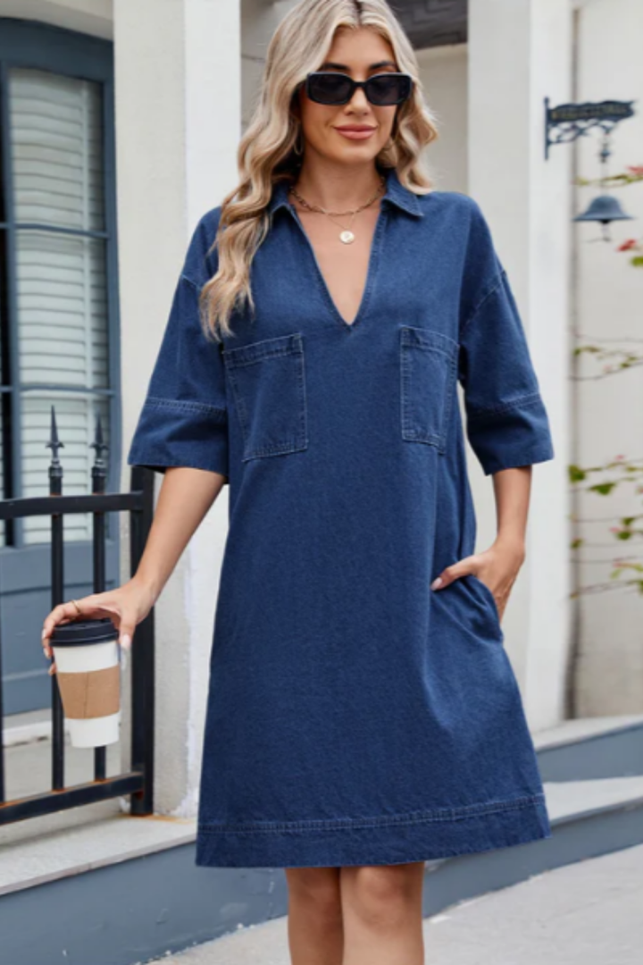 Jade | Décontractée Robe en Jean