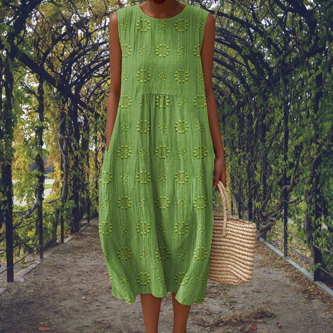 Ginevra™ | Robe Maxi Sans Manches avec Poches Pratiques