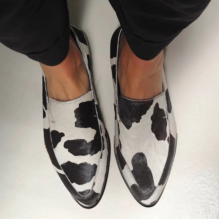 Rinah™ | Ballerines à motif vache audacieux