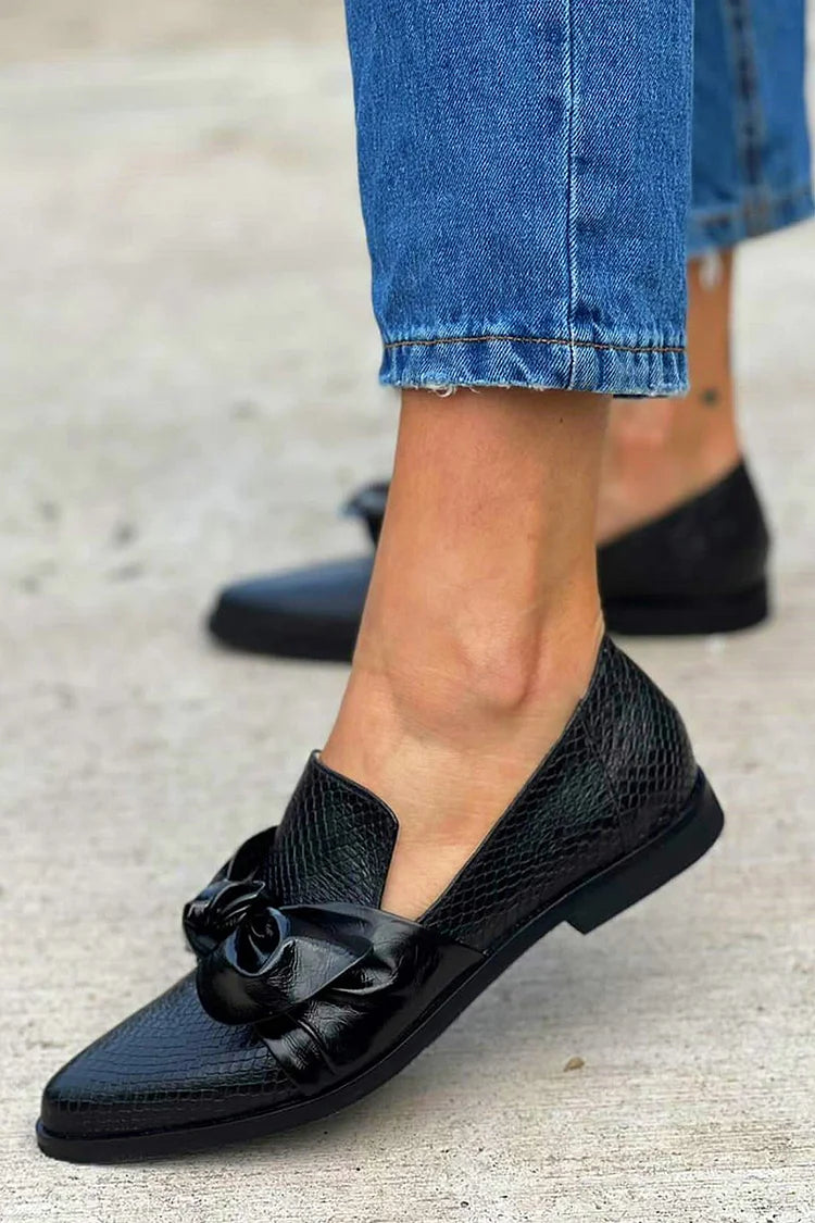 Amit™ | Mocassins Luxe avec Accent Nœud