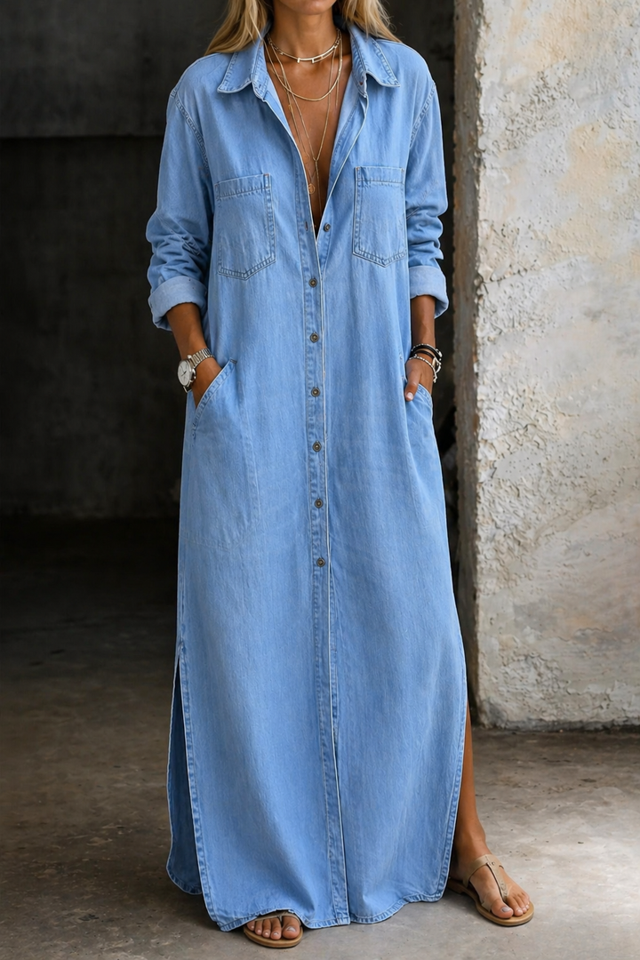 Delana | Robe à Fermeture Boutonnée