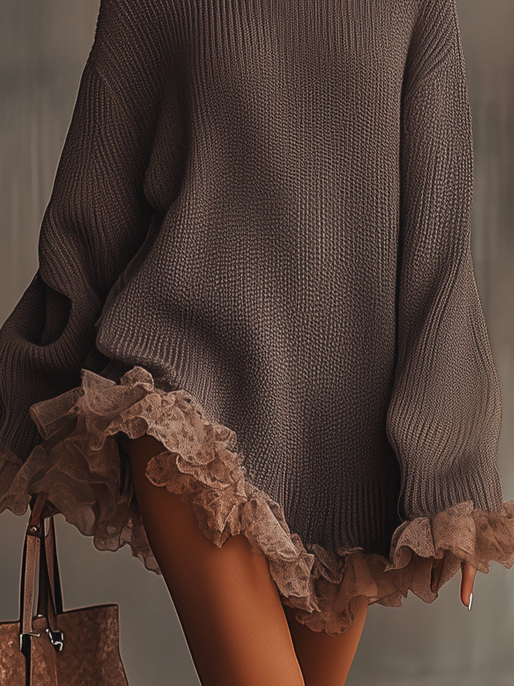 Valerie | Robe en maille à volants