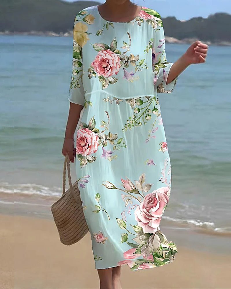 Verity™ Maxi Robe - Sunset Bloom