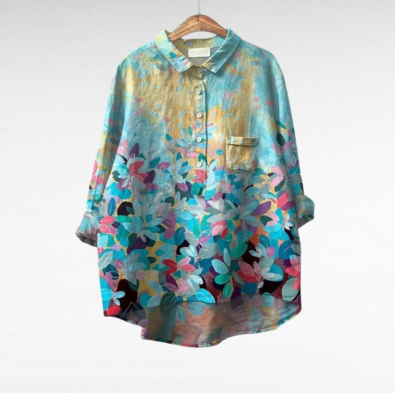 Eulalie | Élégante Blouse à Motif Floral