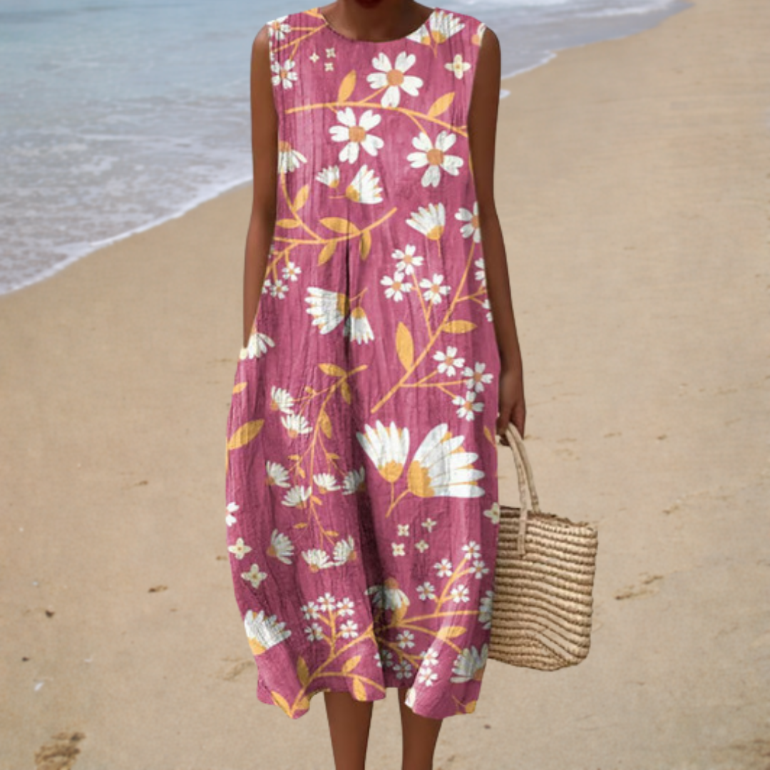 Manon | Robe Midi à Fleurs Romantique