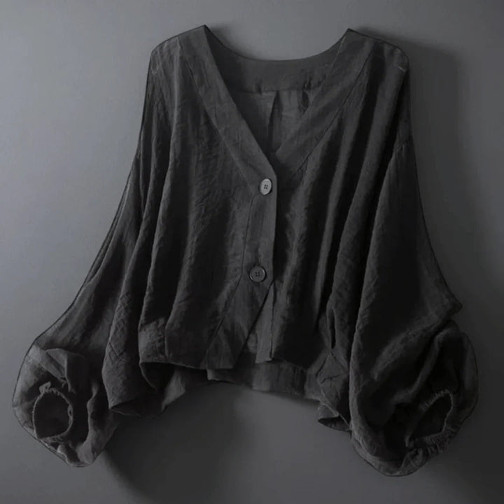 Éloria | Blouse ample élégante à manches bouffantes
