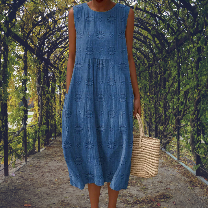Ginevra™ | Robe Maxi Sans Manches avec Poches Pratiques