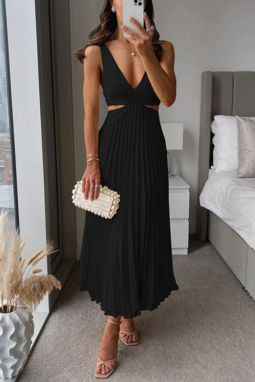 Silvia | Robe plissée aux détails élégants