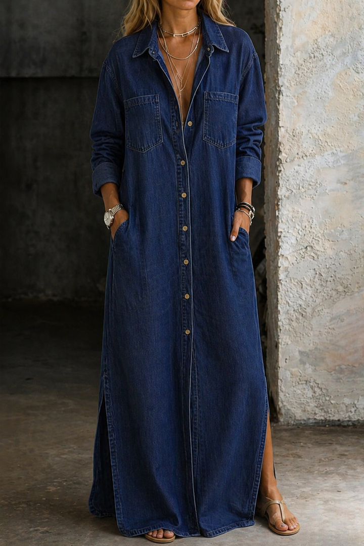 Delana | Robe à Fermeture Boutonnée