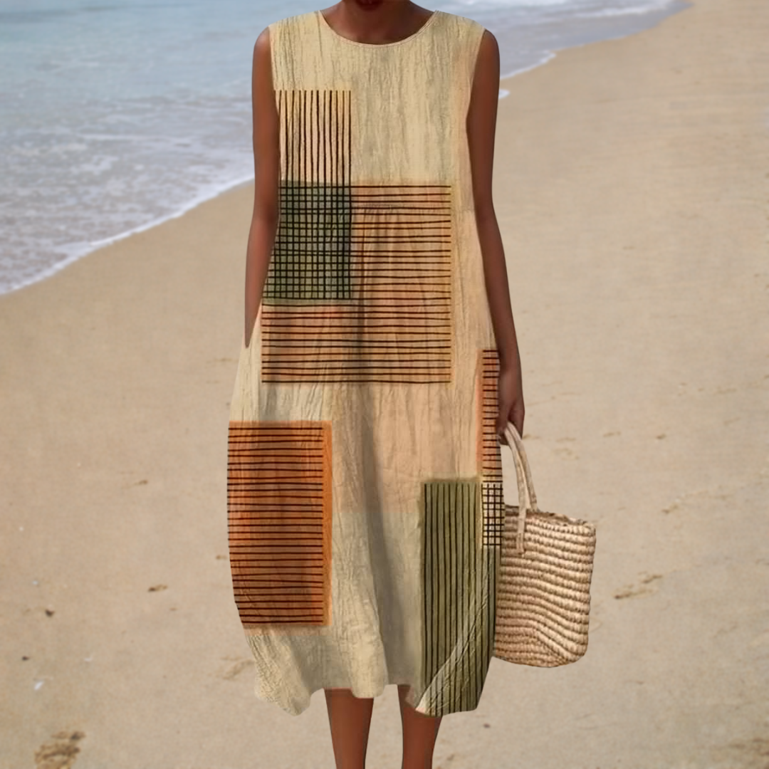 Aurélie | Graphical Midi Dress