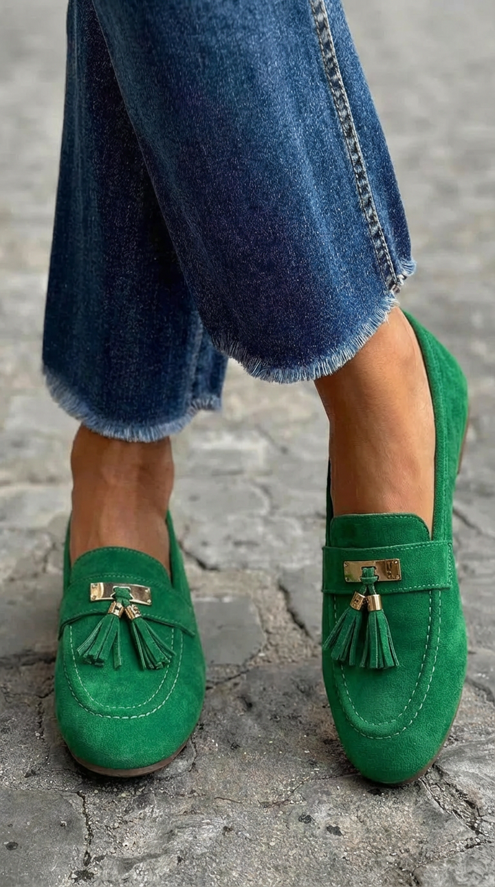 Racheli™ | Mocassin à franges en daim classique