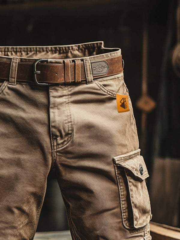Cazel | Short cargo rétro à poches multiples