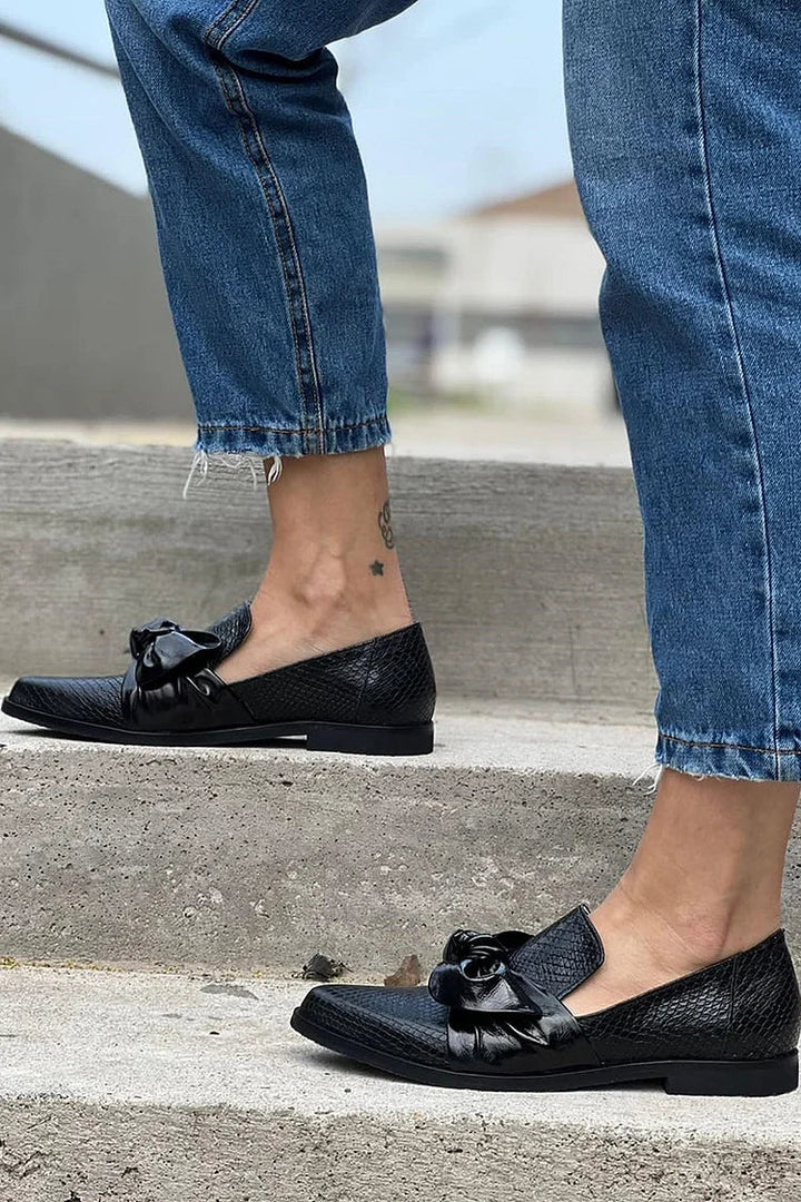 Amit™ | Mocassins Luxe avec Accent Nœud