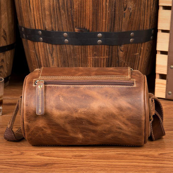 Elara | Sac à bandoulière en cuir marron - Élégance sans effort