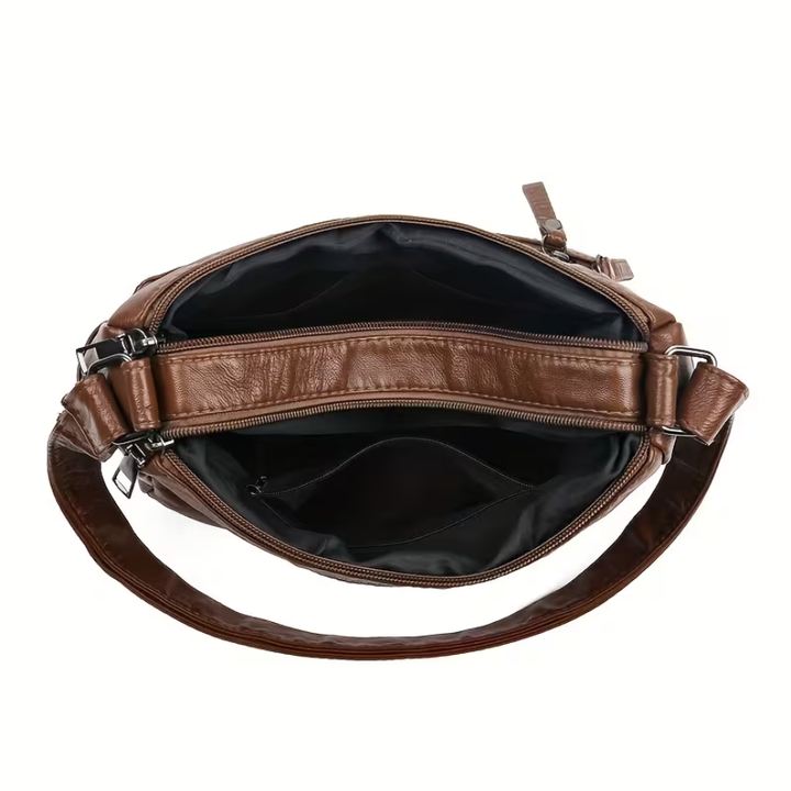 Elara | Sac à bandoulière en cuir spacieux – Tout ce qu'il vous faut, rien de superflu