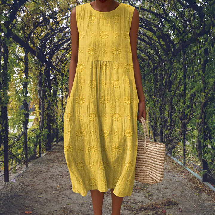 Ginevra™ | Robe Maxi Sans Manches avec Poches Pratiques