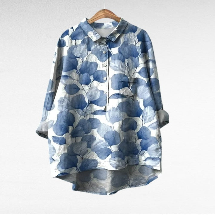 Solène | Élégante Blouse à Motif Floral