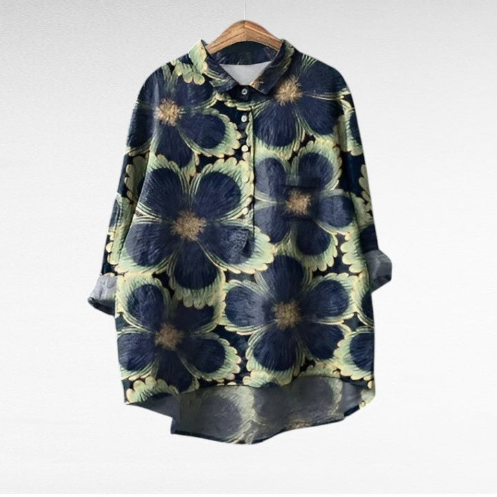 Solène | Élégante Blouse à Motif Floral