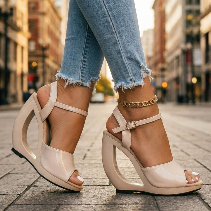 Monroe | Sandales compensées design moderne