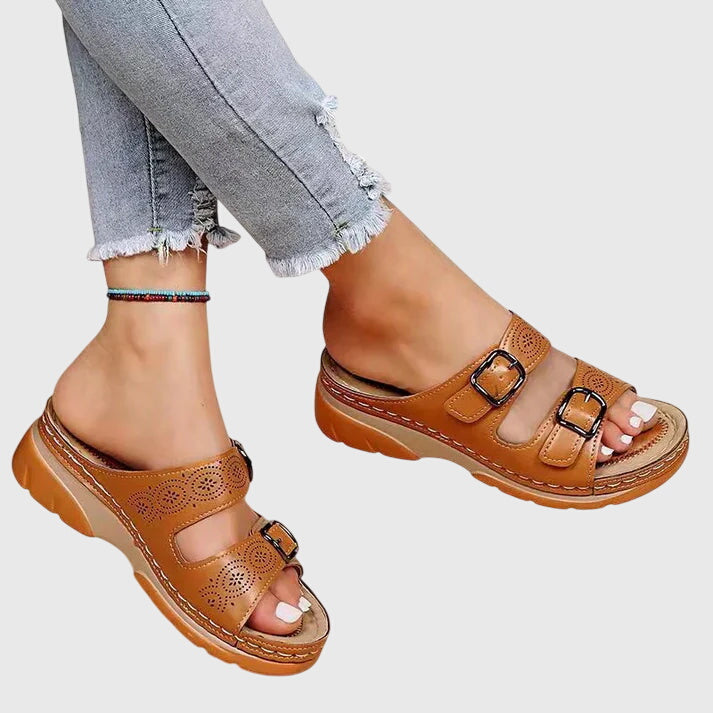 Diora™ | Sandales Orthopédiques en Cuir