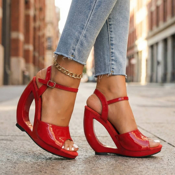 Monroe | Sandales compensées design moderne