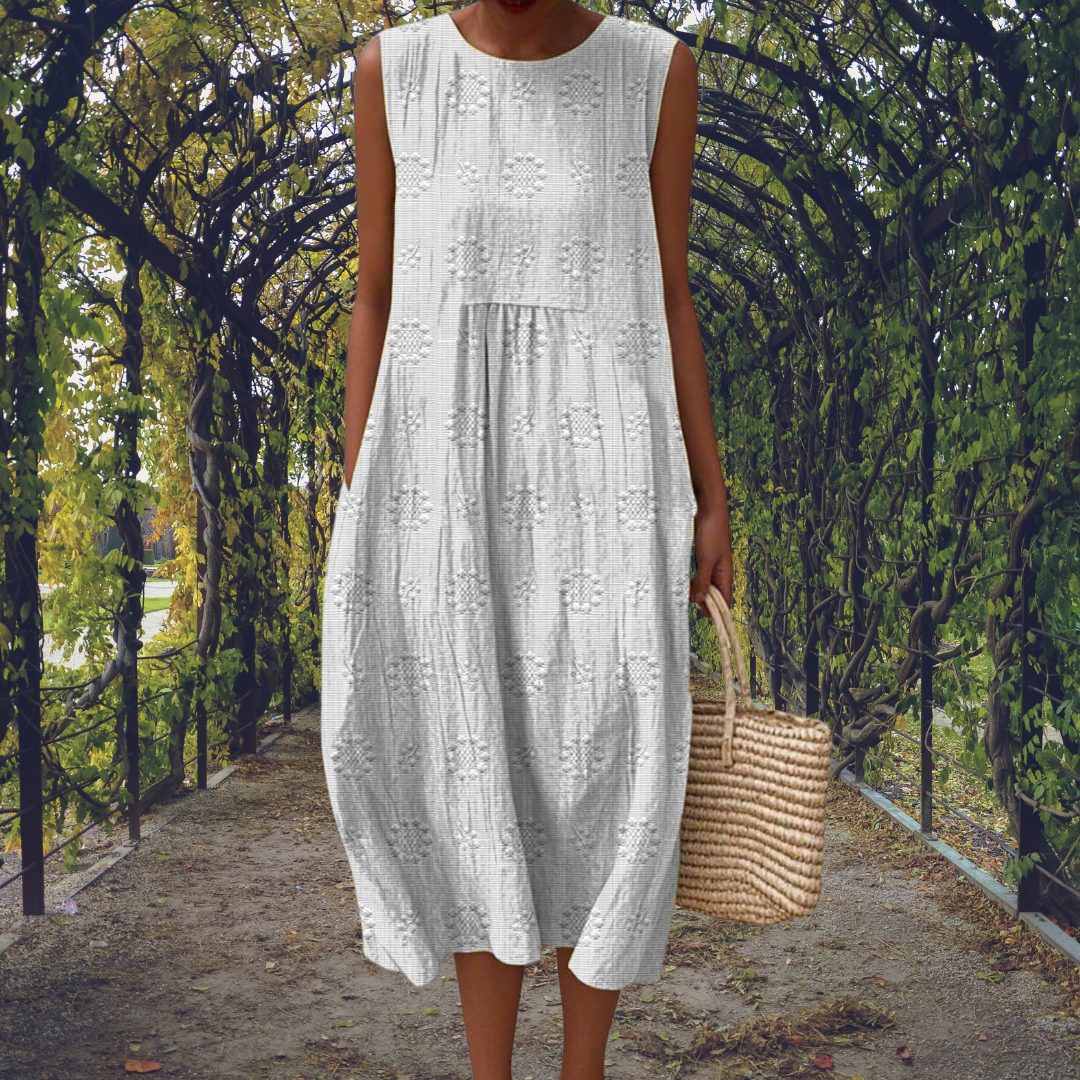 Ginevra™ | Robe Maxi Sans Manches avec Poches Pratiques