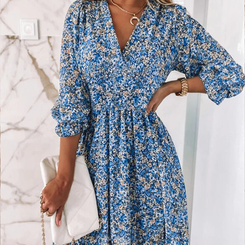 Thessaly™ | Élégante Robe Maxi à Fleurs