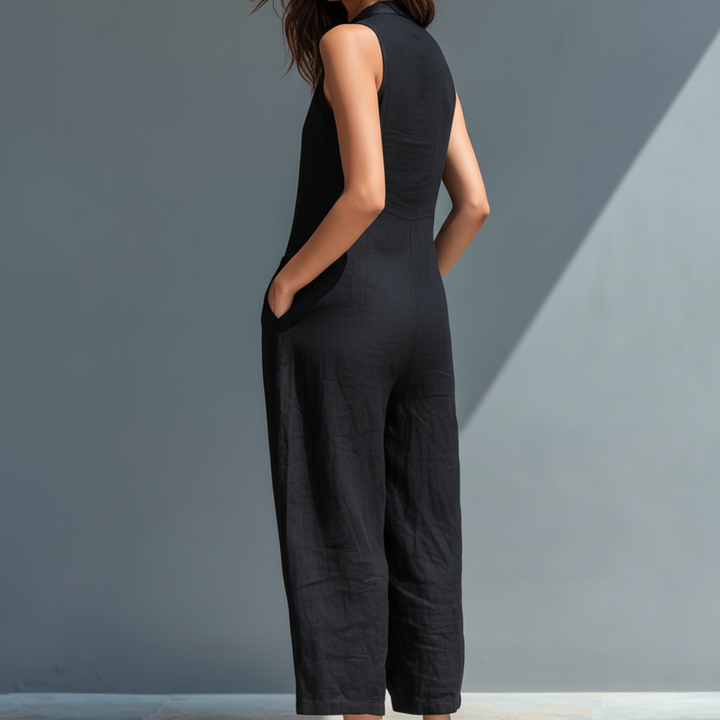 Cecelia™ | Sans Manches Combinaison Mandarin