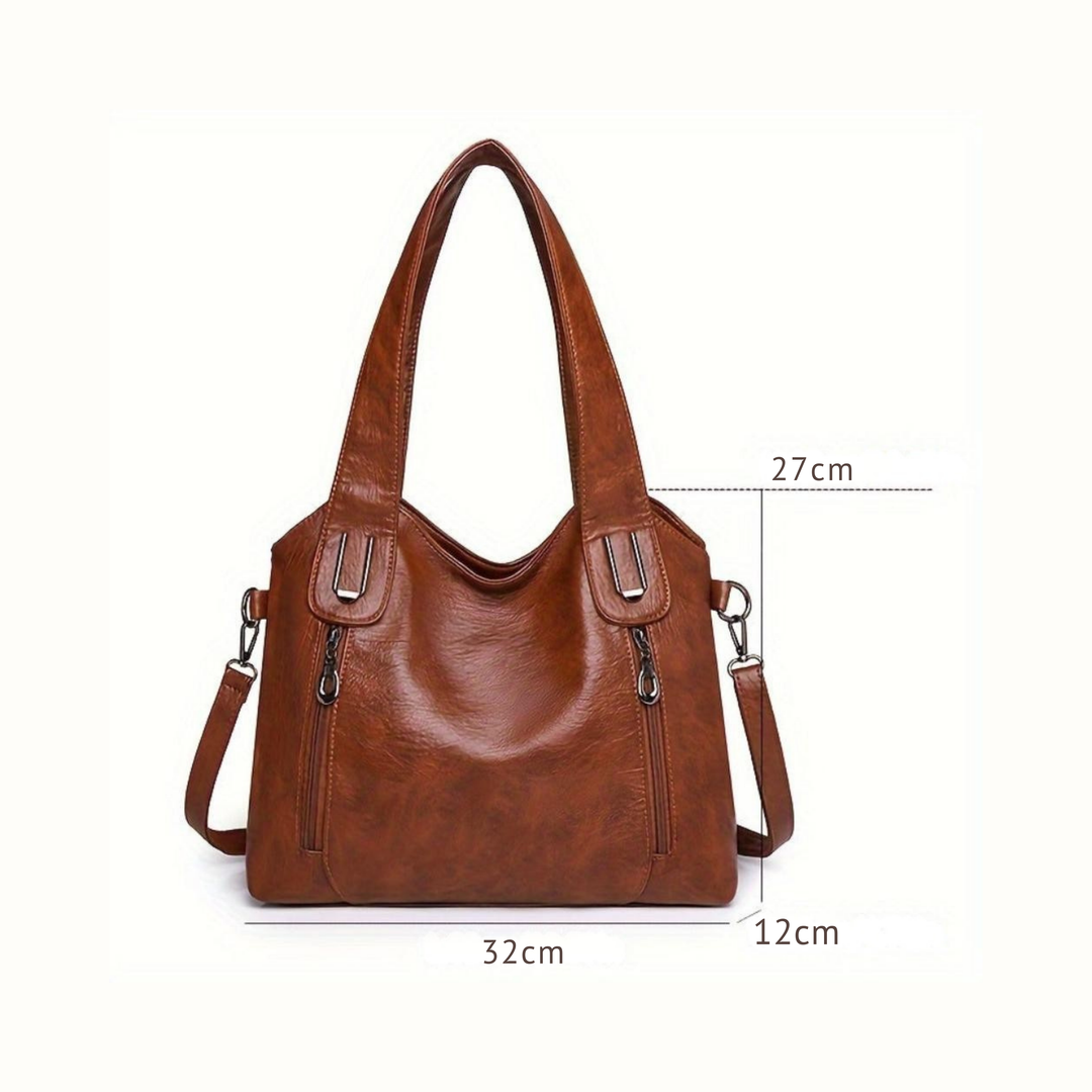 Emma | Élégance intemporelle — Sac à bandoulière en cuir vintage