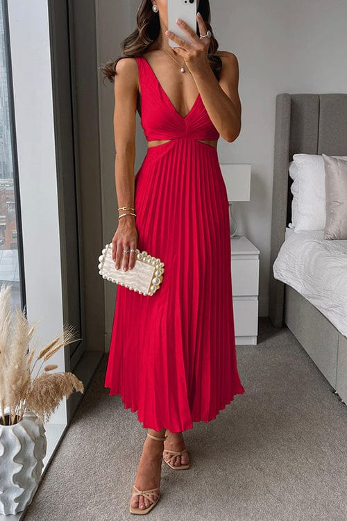 Silvia | Robe plissée aux détails élégants