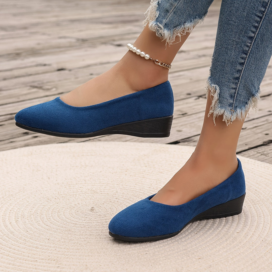 Aurenellea | Ballerines à Talon Wedge Confortables