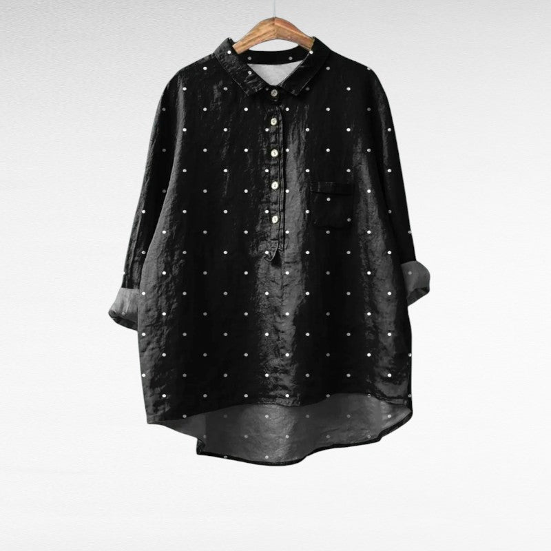 Zoé | Élégante Blouse à Pois